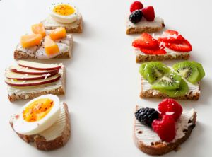 tartines diététique et coloré